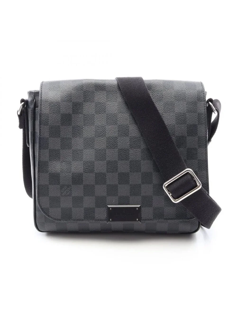 Louis Vuitton Shoulder Bag District PM Canvas Leather
